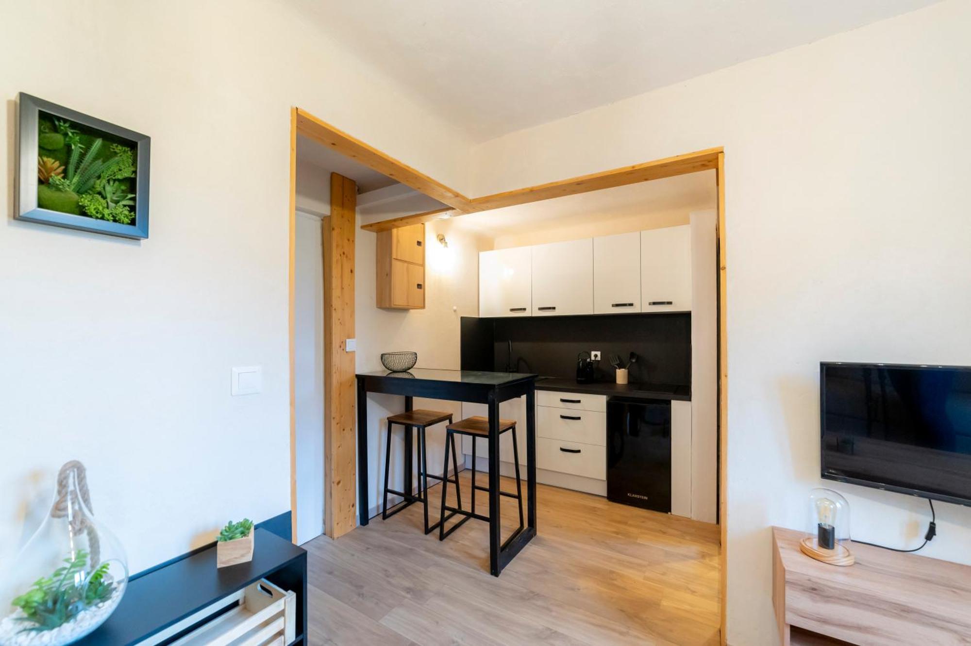 La Galleanne Studio Agreable Et Chaleureux Briançon Eksteriør billede